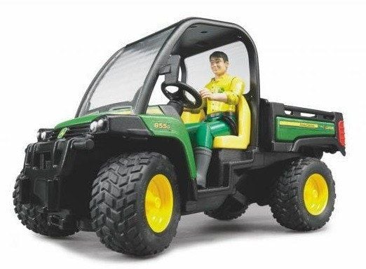 Masina de teren John Deere Gator XUV 855D cu figurina Bruder 02490