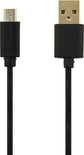 BULK USB-A - cablu microUSB 0,9 m Negru (9847)