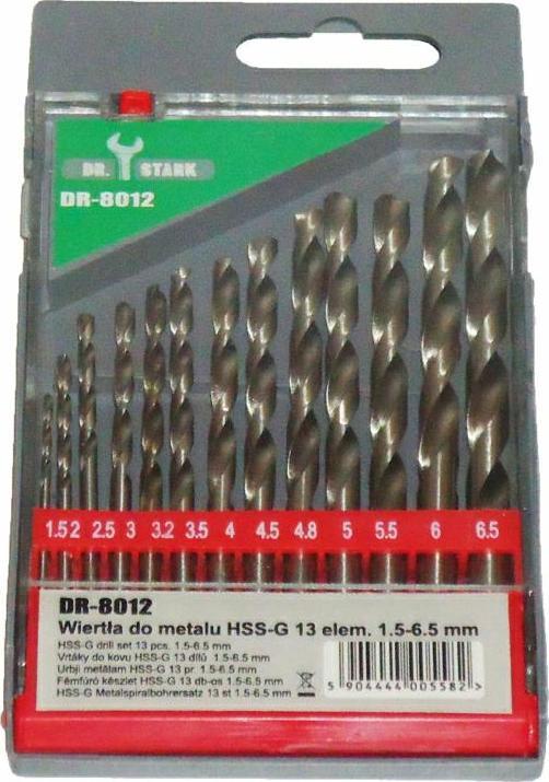 Burghiu DR.STARK DR.DRIE METAL HSS-G KPL.13buc. /1-6,5 DR-8012