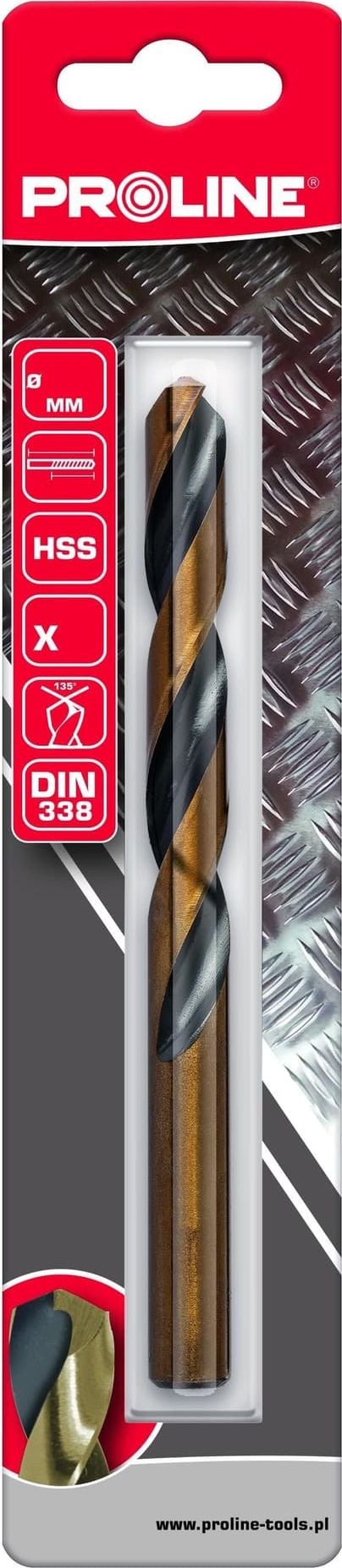 Burghiu Pro-Line BROMA PENTRU MET HSS DIN338 SHORT GRIND.4.1MM BUC.2 BLIST PROLINE