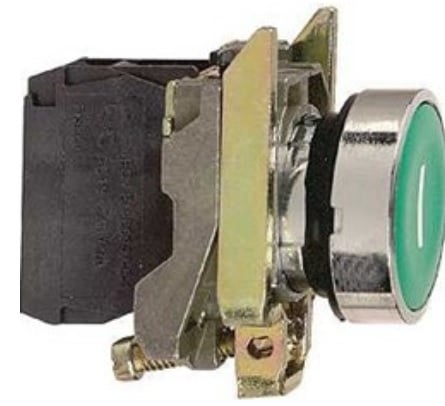 Butonul de control 22mm verde-retur - XB4BA31