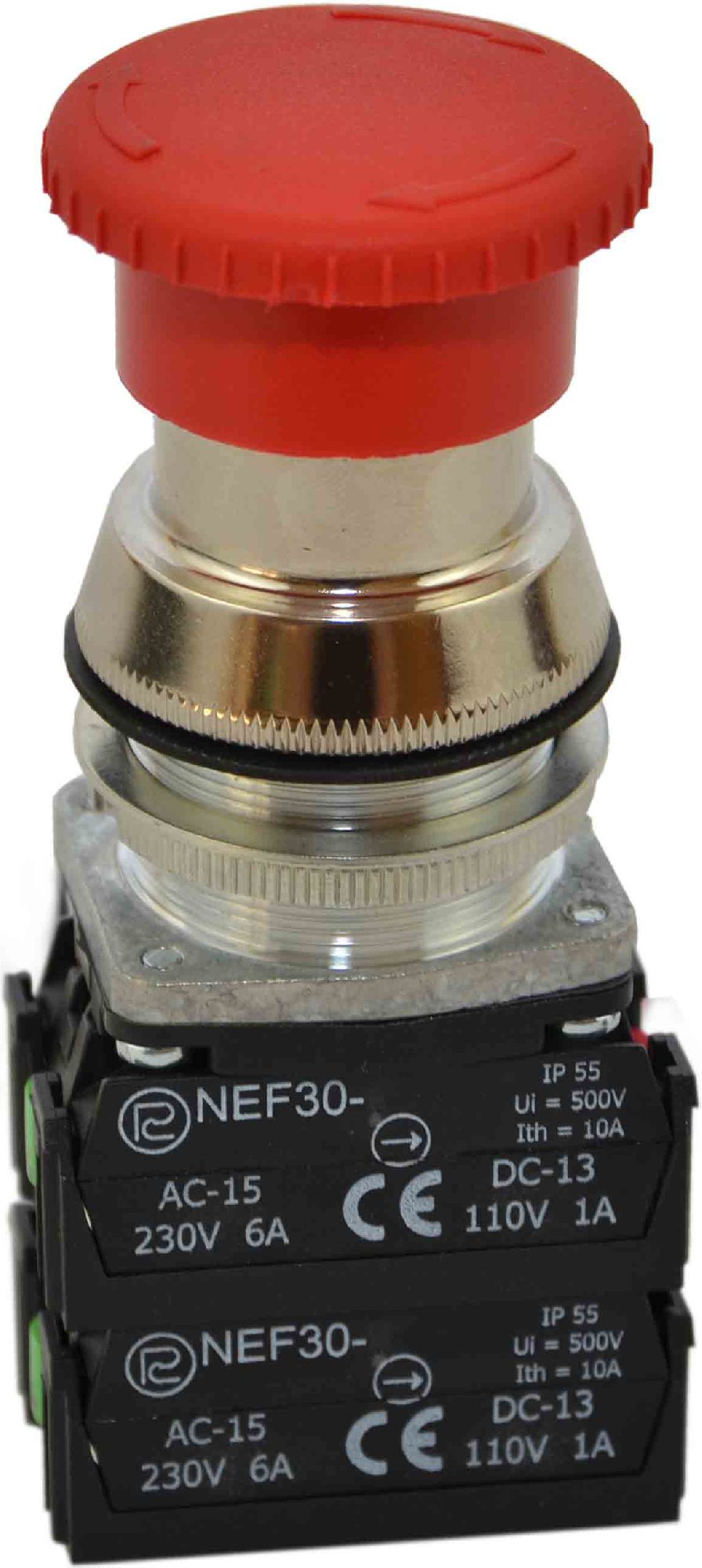 Butonul de siguranță de 30 mm 2Z 2R IP56 prin rotație (W0-NEF30-DRP 2X2Y C)