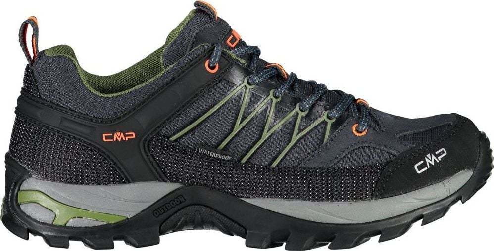 Pantofi de trekking CMP Rigel Low Wp Antracite/Gantă pentru bărbați 44 (3Q13247-51UG)