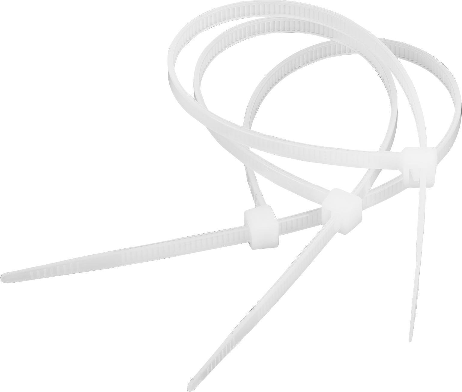 Cabletech Legătură pentru cablu 2,5 mm/10 cm alb Cabletech 100buc.