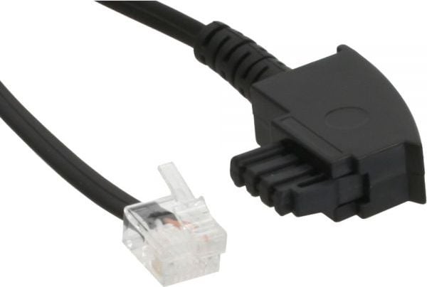 Cablu ADSL InLine TAE-F - 6P2C, 0,5 m - 18655