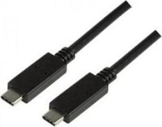 Cablu alimentare si date Logilink pentru smartphone CU0128, USB 3.2 Gen2, USB Type-C la USB Type-C 0.5m, Negru
