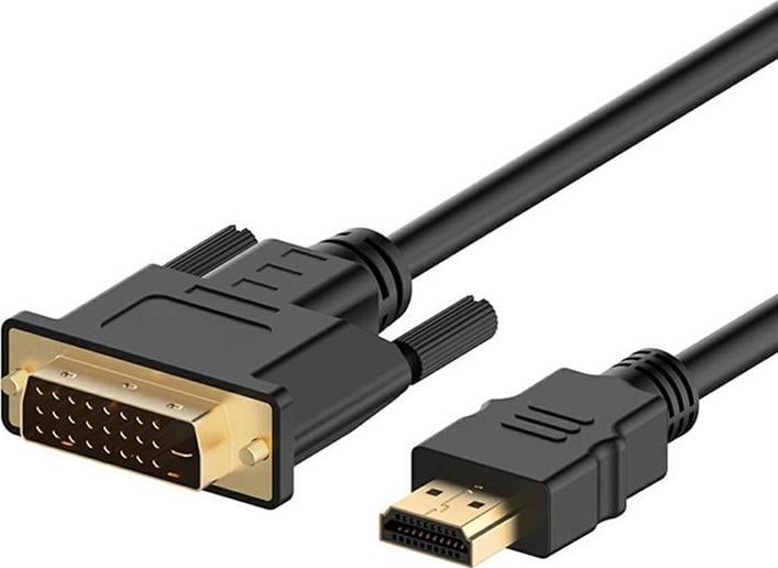 Cablu Aptel HDMI - DVI-D 1,8 m negru (HD8)
