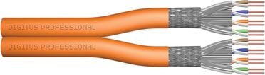 Cablu assmann Duplex S-rasucita FTP CAT7, LSZH 1200MHz, 100, portocaliu (DK-1743-VH-D-1)