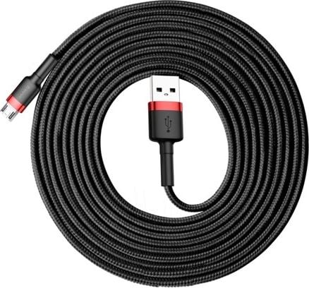 Cabluri - Cablu Baseus Cafule, USB - micro USB, QC3.0, 2A, 3M, material rezistent, curea velcro