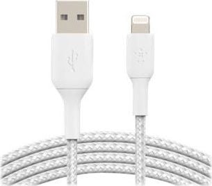 Cablu Belkin Lightning-USB-A, 3M, White