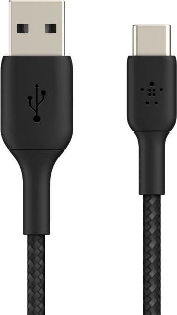 Cablu Belkin USB-A - USB-C 1m negru (CAB002bt1MBK)