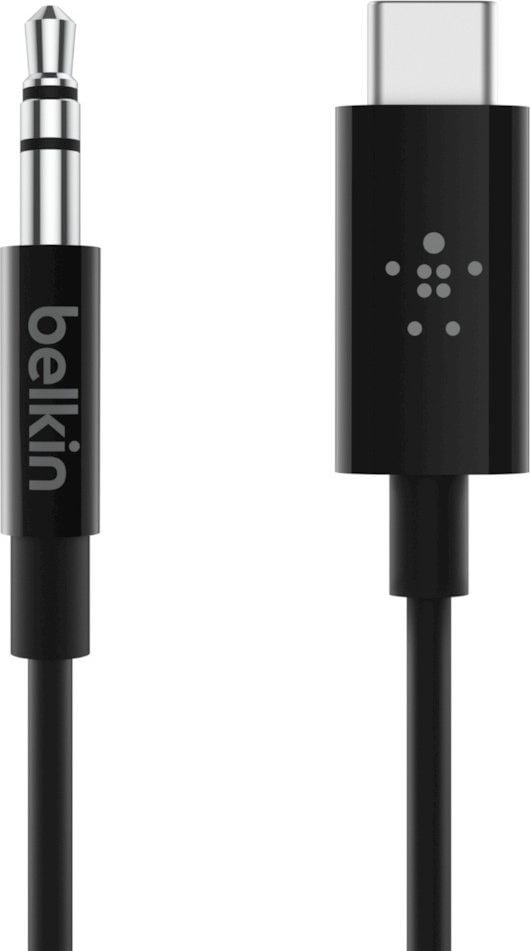 Cablu Belkin USB-C la Jack 3.5mm, 1.8 m, negru