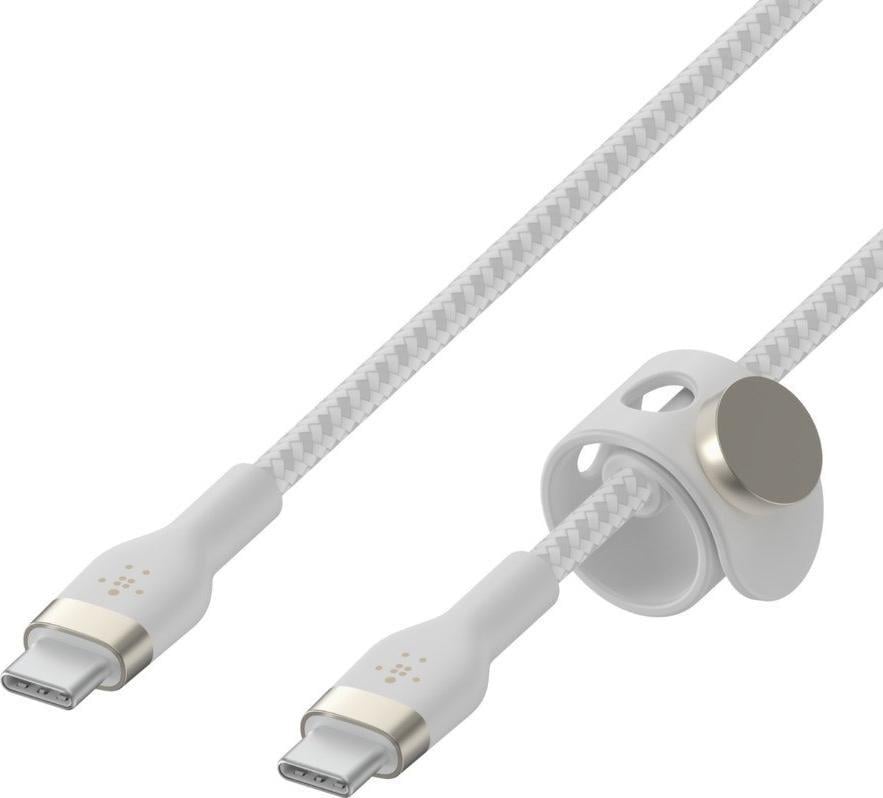 Cablu Belkin USB-C - USB-C 3m alb (CAB011BT3MWH)