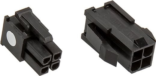 Cablu cablemod Plug 4 pini ATX12V, negru