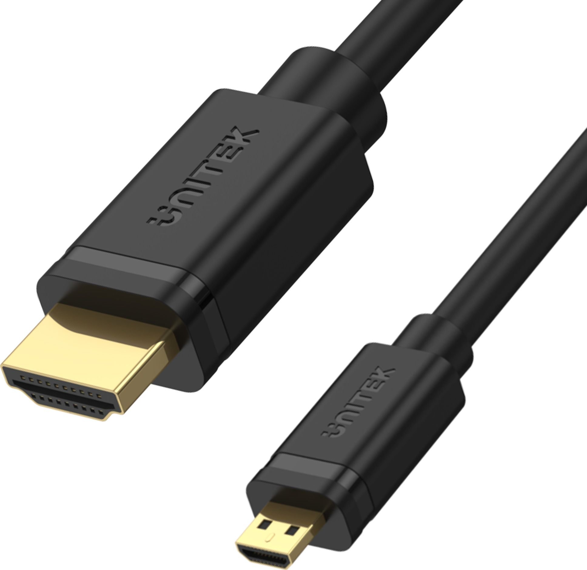 Cablu convertor Micro HDMI la HDMI 2.0, 4K, ARC HDR, Negru, 2 m