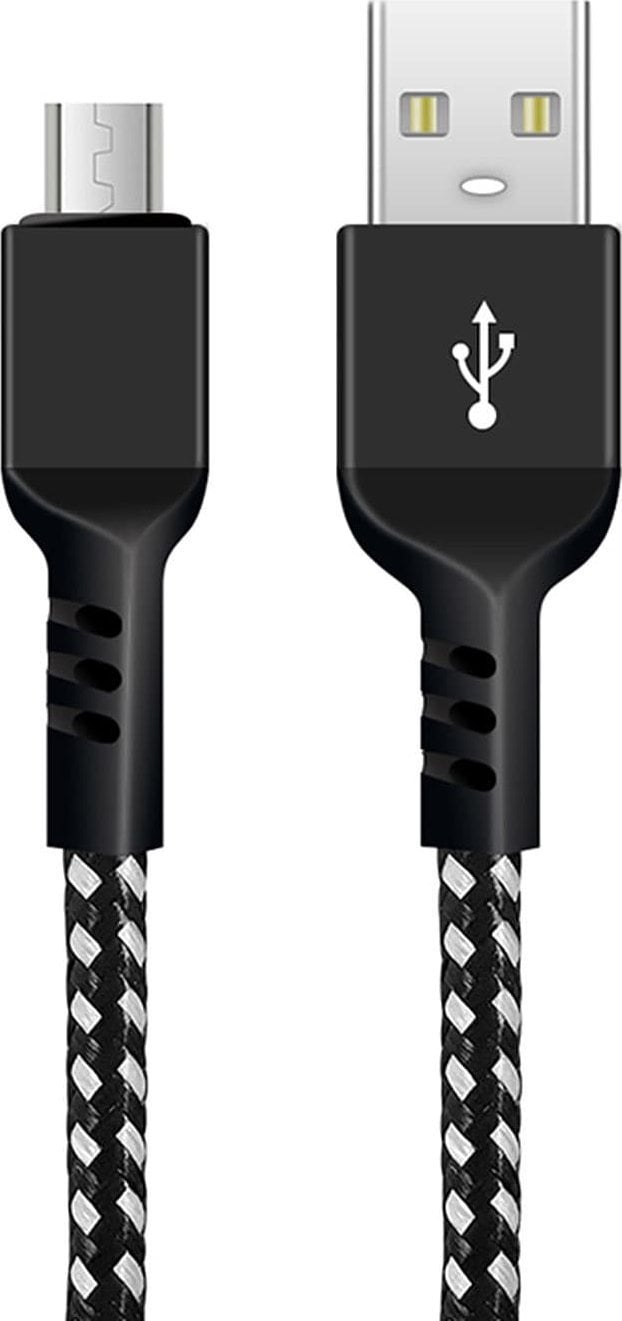 Cablu date microUSB, Fast Charge, 2.4A, Maclean MCE483, 2 m, negru