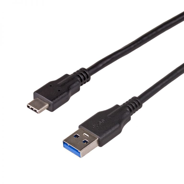 Cablu date si incarcare, Akyga, AK-USB-15, USB 3.0 la USB-C 3.0, 1 m, Negru