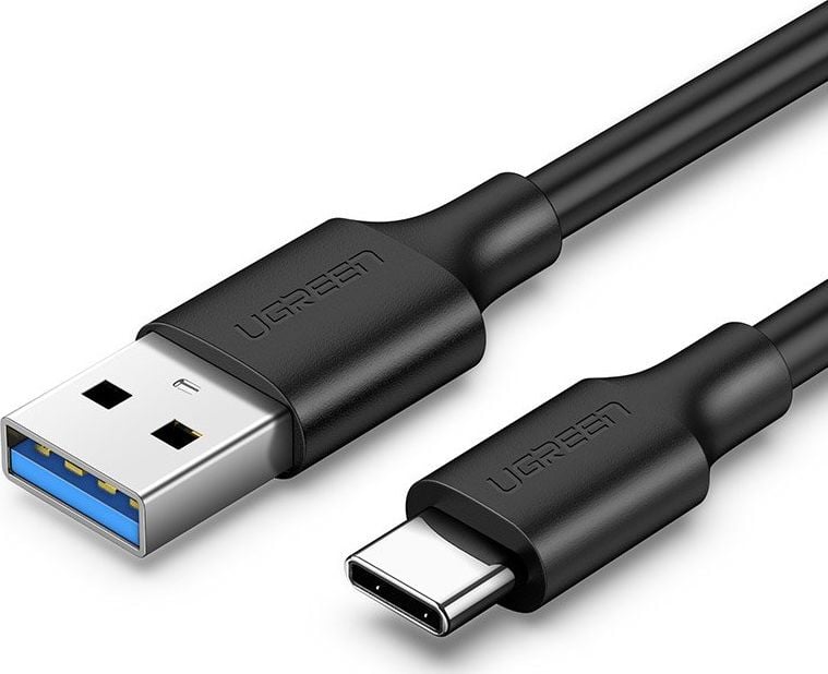 Cablu Date si Incarcare UGREEN USB la USB Type-C, 3A, 2 m, Negru