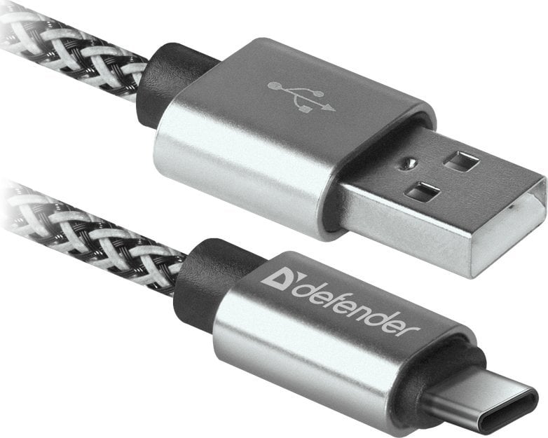 Cablu Date Type C Defender USB09-03T PRO USB2.0 2.1A 1m Alb