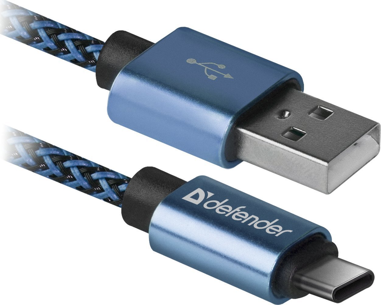 Cablu Date Type C Defender USB09-03T PRO USB2.0 2.1A 1m Albastru