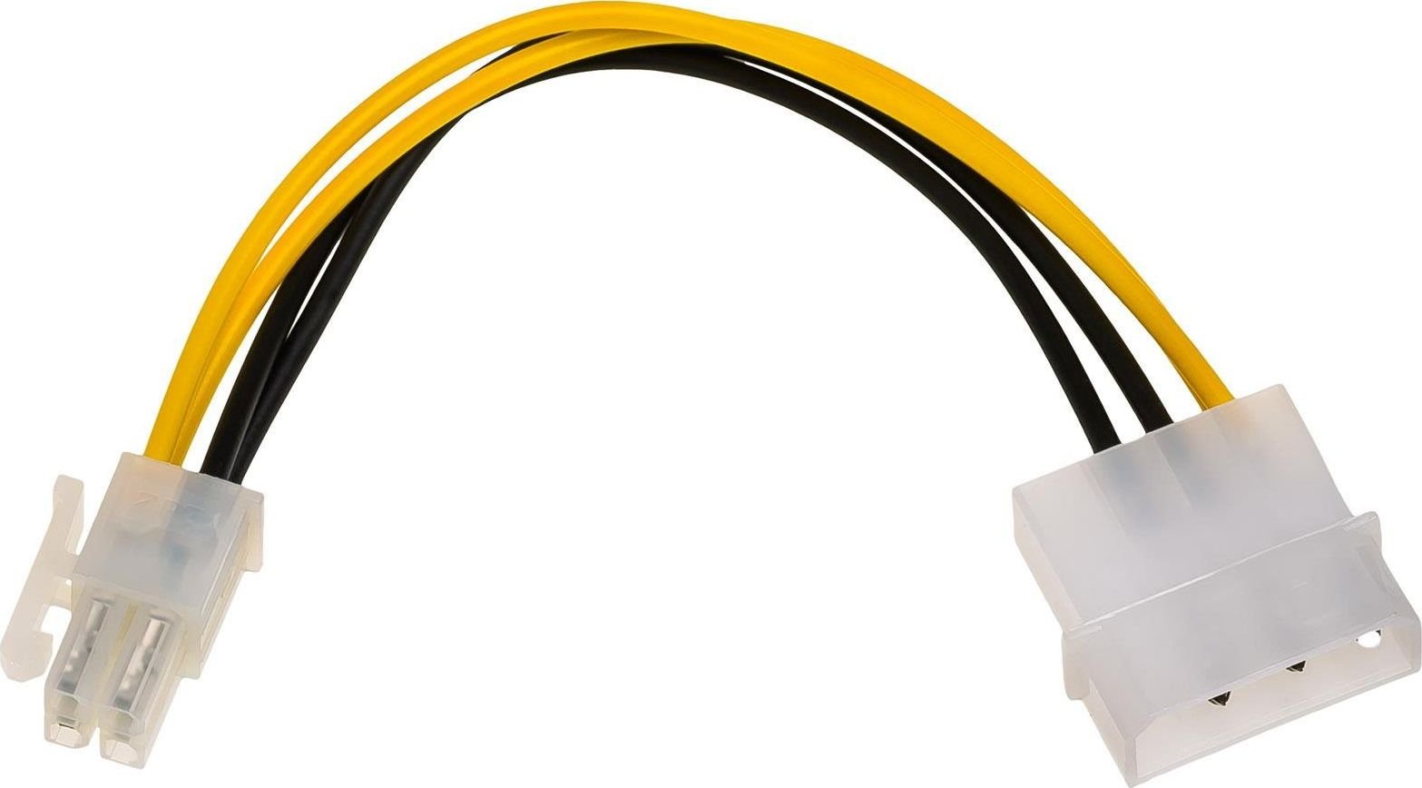 Cabluri - Cablu de alimentare , Akyga , AK/CA/12 Molex / P4 , negru cu galben