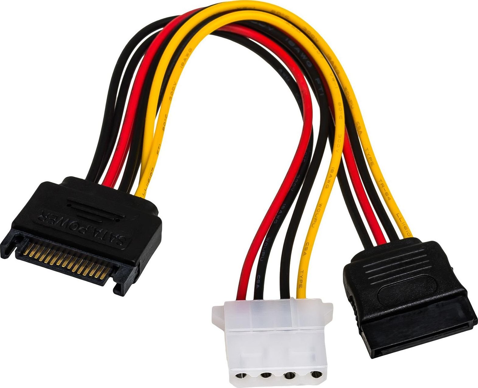 Cablu de alimentare , Akyga , AK/CA/32 SATA / SATA / MOLEX , 0.15 m