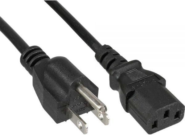 Cablu de alimentare InLine SUA la IEC C13, 1,8 m (16652U)