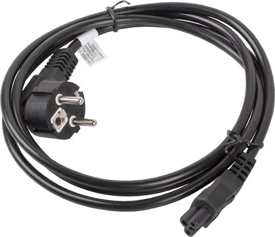 Cablu de alimentare Lanberg IEC 7/7 - IEC 320 C5, 1,8 m, negru (CA-C5CA-11CC-0018-BK)