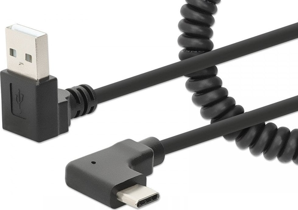 Cablu de alimentare Manhattan Cablu de alimentare Manhattan USB-C/A 15W/3A pentru încărcare rapidă și sigură