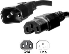 Cablu de alimentare MicroConnect C14 - C15, 2 m (PE011420)