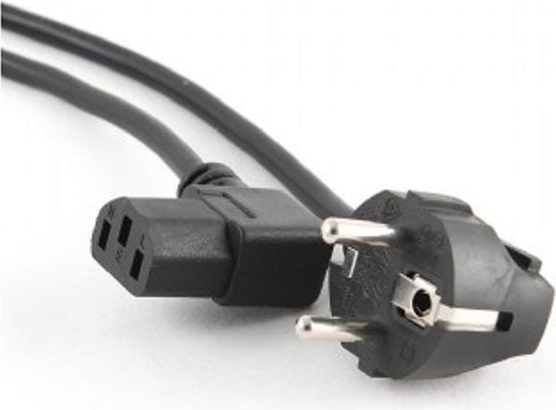 cablu de alimentare VDE în unghi de 90 de grade CEE 7/7 IEC 320 C13 1.8m (Z07588)