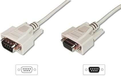 Cablu de conectare , Assmann , RS232 , DSUB9 tata (plug) DSUB9 mama (jack) , 5m