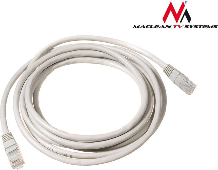 Cablu de conectare din fibra optica , Maclean , MCTV 657 UTP cat 6 plug plug , 1m