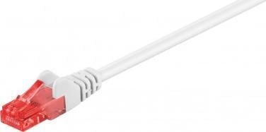 Cablu de corecție Goobay Wentronic Goobay CAT 6, U/UTP, alb, 0,5 m - CCA coppergemisch (68632)