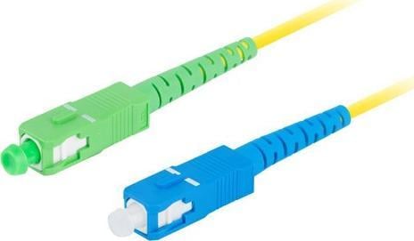 Cablu de corectie fibra optica Lanberg, SM SC, APC-SC, UPC, Simplex 3.0 mm, LSZH, G657A1, 5 m, Multicolor