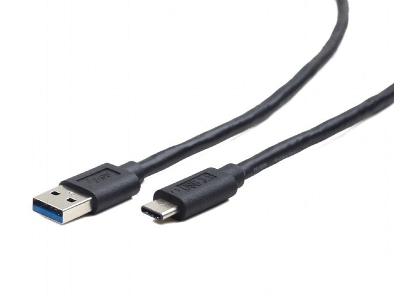 Cablu de date , Gembird , USB 3.0 A tata la USB C tata , 3 m , negru