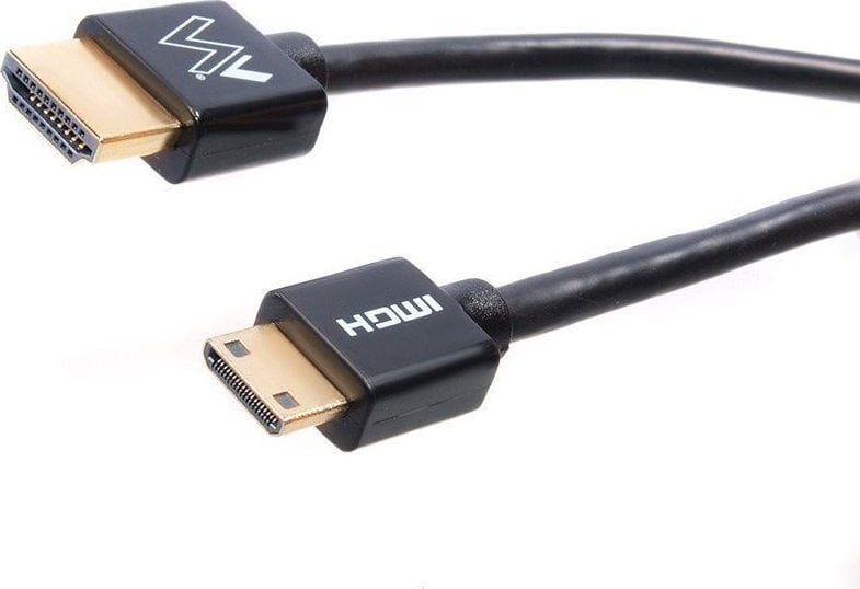 Cablu de date, Maclean, HDMI-miniHDMI SLIM, v1.4, 1 m, MCTV-711, negru