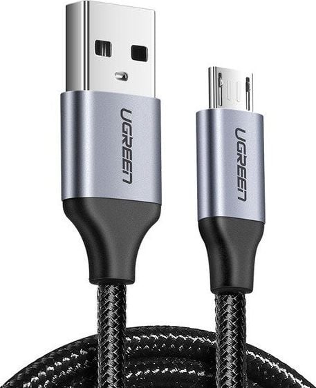 Cablu de date UGREEN QC 3.0 2.4A 2 m cablu micro USB Negru