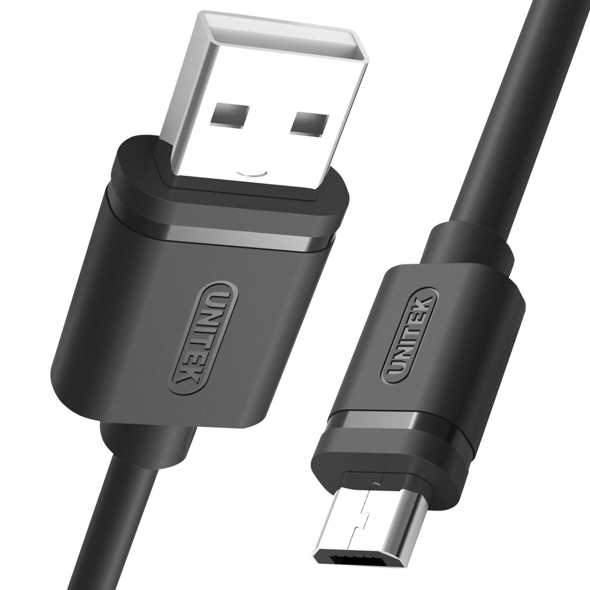 Cabluri - Cablu de date , Unitek , USB 2.0 A tata/ microUSB B tata Y/C454GBK , 0.5 m , negru