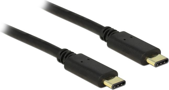 Cablu de date USB Tip C 2.0 Delock, 2m, Negru