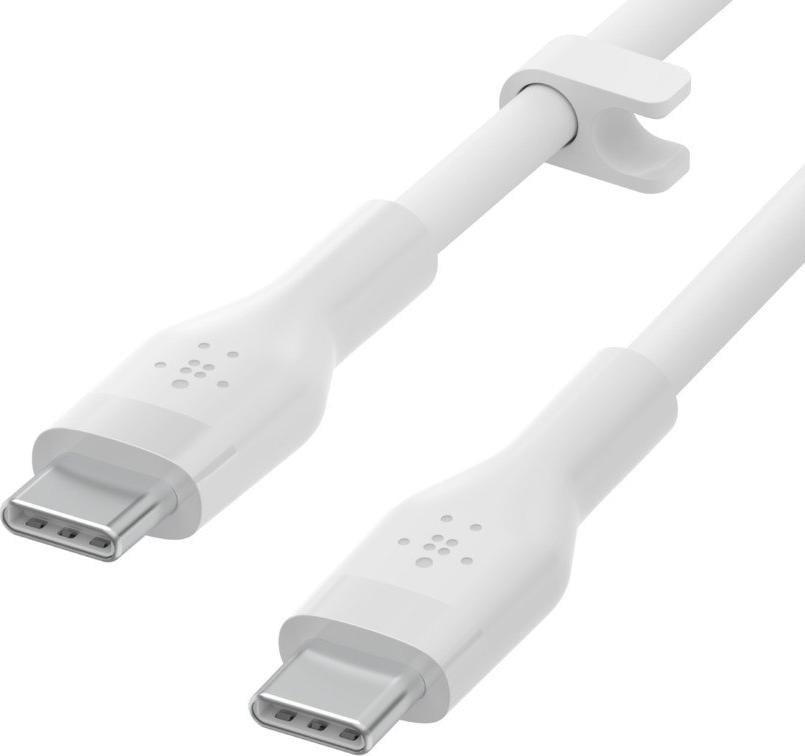 Cablu de date/incarcare Boost Charge, Belkin, USB-C/USB-C, 2 m, Alb