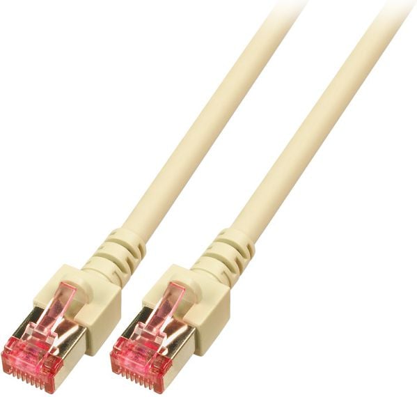 Cablu de retea din fibra optica cu miez de cupru , EFB Elektronik , S/FTP Cat.6 LSZH 0.5m, gri