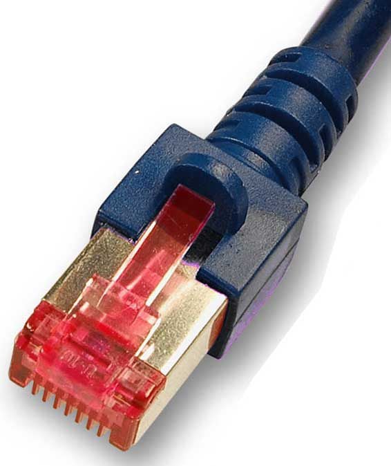 Cablu de retea din fibra optica cu miez de cupru , EFB Elektronik , S/FTP cat6A LSZH 0. 5m, negru