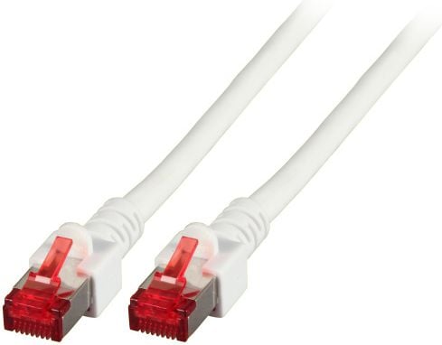 Cablu de retea din fibra optica cu miez de cupru , EFB Elektronik , S/FTP cat6A LSZH 3m, alb