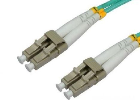 Cablu de retea din fibra optica multifunctional cu dubla conectare ,Intellinet , LC LC 50/125 om3 , 10 m