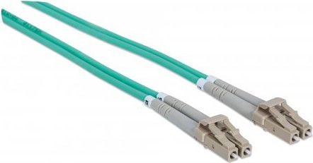 Cablu de retea din fibra optica multifunctional cu dubla conectare ,Intellinet , LC LC 50/125 om3 , 2m