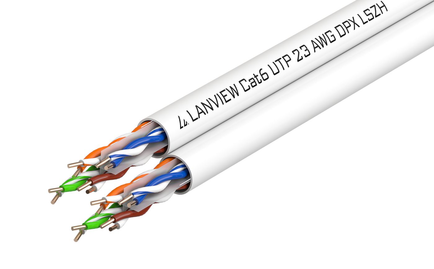 Cablu de retea dual Lanview Cat6 U-UTP