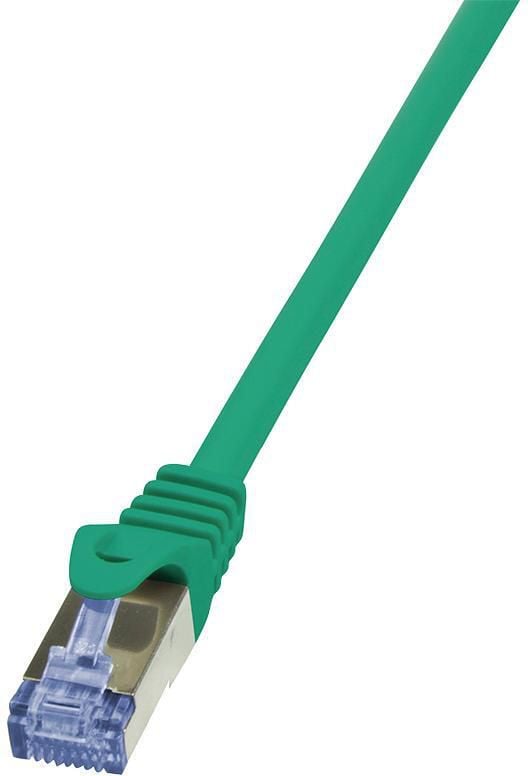 Cablu de retea , Logilink , Cat.6A 10G S/FTP PIMF PrimeLine , 0.5 m , verde