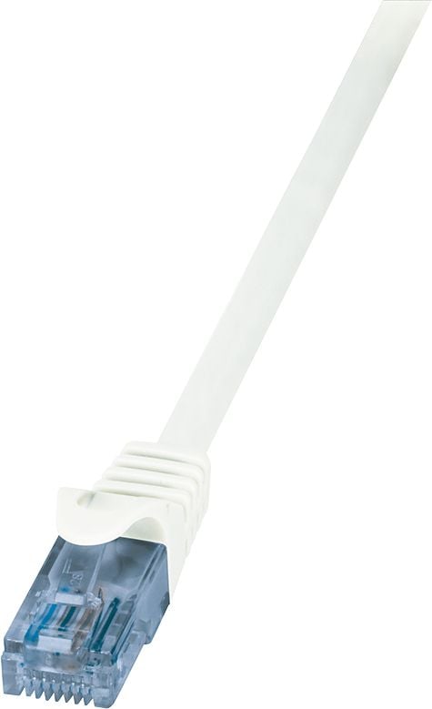 Cablu de retea , Logilink , Cat.6A 10GE U/UTP EconLine , 10m , alb