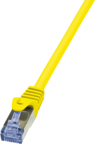 Cablu de retea , LogiLink , PrimeLine PIMF Cat.6A 10G S/FTP , 0.25 m , galben